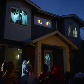 Logu Wonderland projektoru Halloween & Ziemassvētku Loga Wonderland Displejs Lāzera DJ Skatuves Ziemassvētku Lampas Prožektori