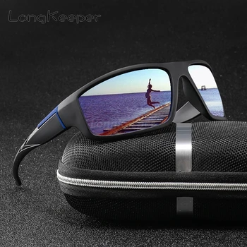 LongKeeper Laukumā Polarizētās Saulesbrilles, Vīriešu UV400 Spogulis, Objektīvs, Saules Brilles Sievietēm Zīmola Dizaina Sporta Braukšanas Aizsargbrilles oculos de sol