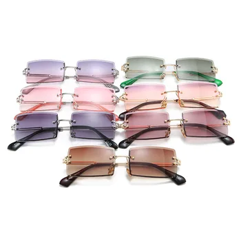 LONSY Luksusa Zīmolu Dizaina Dāma Lielajam bez apmales Laukumā Saulesbrilles Sieviešu Vintage Sieviešu, Saules Brilles UV400 Gafas De Sol Brilles