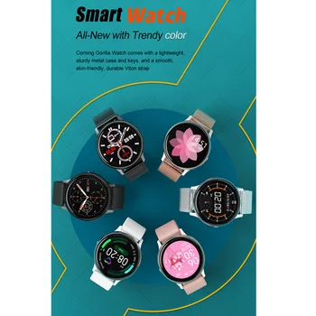 Luksusa Smart Skatīties Sieviešu skārienekrānu Smartwatch sirdsdarbība, Asins Spiediena, Skābekļa Samsuang Huawei Xiaomi Tālruni VS SG2