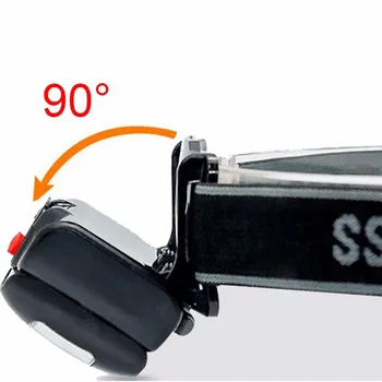 Mini COB LED Lukturis 3 Režīmi Ūdensizturīgs Galvas Gaismas Lampa Lāpu Lanterna 40g Izmantot AAA Akumulatoru Comping Shiping