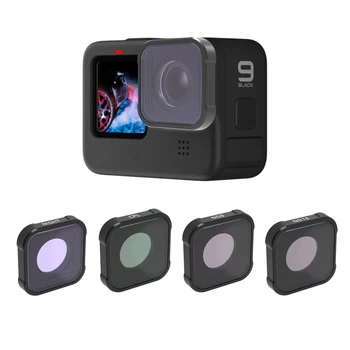 Mini Kameras Filtru Gopro Hero 9 Atpakaļ Mini Videokamera ND4 8 16 32 46 CPL MC-UV Star Niršanas Piederumi