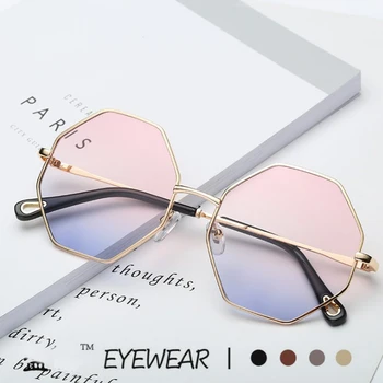 MIZHO 2020. gadam, Modes Rozā Saulesbrilles Sieviešu Daudzstūris Moderns Augstas Kvalitātes Metāla UV400 Toņos Classic Korejas Brilles Vīriešu Brilles