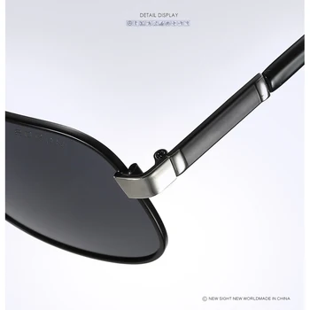Modes Aviācijas Polarizētās Saulesbrilles, Vīriešu Zīmola Dizainere Izmēģinājuma Saules Brilles Vīriešu Drošību Braukšanas UV400 Oculos de sol RS533