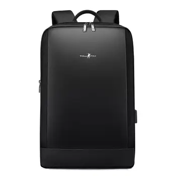 Mugursoma Vīriešu Slim Laptop 15.6 collu Biroja Darbs Vīriešiem Mugursoma Biznesa Soma Unisex Black Ultravieglajiem Mugursoma Plānas Back Pack
