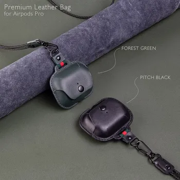 Mīksta ādas somiņa Apple AirPods Pro Gadījumā Austiņu Adapteri Vāks airpods 3 lietā Bezvadu Bluetooth AirPods Pro Gadījumā