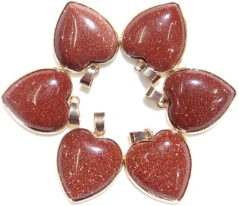 Natuursteen Agaat Turquoises tijgeroog Unakite Opal hartvormige Pakaramais Kralen Sieraden Bedels voor Kettingen Sieraden Maken 10pc