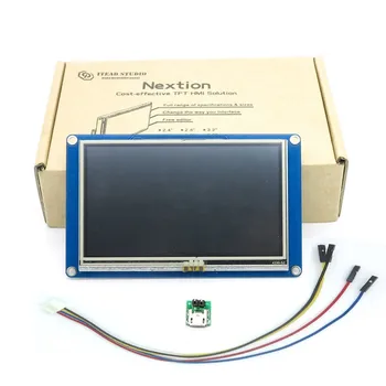 Nextion 4.3 collu Touch Screen TFT LCD Saprātīga Displejs NX4827T043 HMI Smart USART UART Sērijas Aveņu Pi