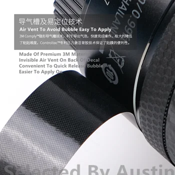 Objektīva Ādas Decal Objektīvs GuardWrap Vāks Sony Prime Objektīvu 35 f1.4 35 f1.8 24 1.4 GM 55 f1.8 85 f1.8 50 f1.4 Anti ScratchWear Gadījumā