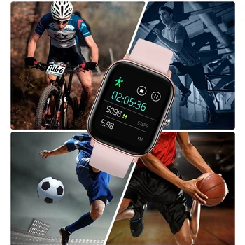 P8 Ūdensizturīgs Smart Skatīties 1,4 collu skārienekrānu Sporta Aproce Sirds ritma Monitors Miega Uzraudzības Smartwatch IOS Android
