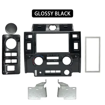Par Land Rover defender interjera paneļa centra konsoli, spīdīga, melna matēta melna OGLEKĻA IZSKATĀS