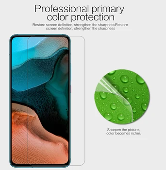 Par Xiaomi Poco F2 Pro Screen Protector NILLKIN Dzidrs/Matēts Anti-pirkstu nospiedumu Mīksto PET Aizsargājošu Plēvi, lai PocoPhone F2 Pro