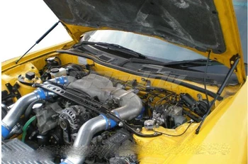 Pielāgota izmešana spēkā no oglekļa šķiedras pārsegs priekš Mazda RX7 RX-7 FD3S 1991-2003 Mainīt Gāzes Statnes Lifts Atbalstu Triecienu Slāpētājs