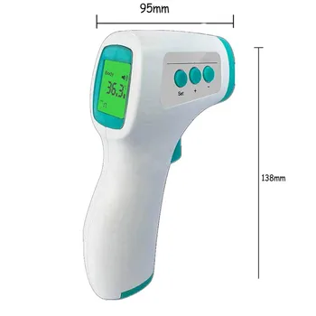 Pieres bezkontakta Digitālais Infrasarkanais Termometrs Is Lāzera Temperatūras Sensors Pieaugušajiem Un Bērniem Lcd Displejs Thermohygromer