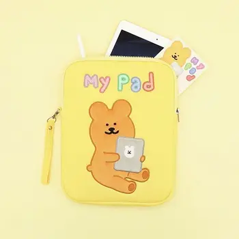 Planšetdatora soma iPad aizsardzības soma Cute Karikatūra Izšuvumi 10 10.8 11 13 pad uzglabāšanas piedurknēm lācis ipad pro 12 9 lietā 2020