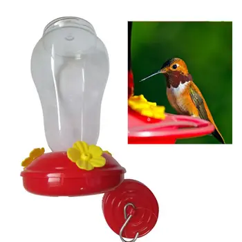 Plaša Kolibri Feeder Logu Ārā Karājas Zieda Forma Putnu Dzērājs Waterer K1MF