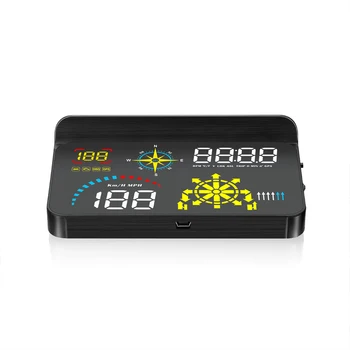 Q10 HUD OBD2 Platums Head Up Displejs Ar Live Navigācijas GPS Spidometrs Ar OBD2 Un GPS Sistēmu Automašīnas Vējstikla Projektoru
