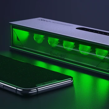 Qianli isee2 Profesionāla LED Putekļu Atklāšanas Lampas pirkstu Nospiedumu Nulles Novērotāja Gaismas LCD Ekrāns Putekļu Testa Zaļā UV Izārstēt Lukturi
