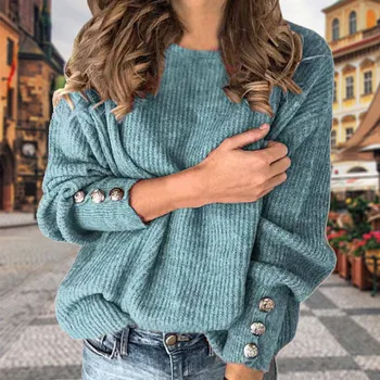 Rudens ziemas Adīt Džemperis Sieviešu Džemperis augstu uzrullētu apkakli Casual Slim Fit ar garām Piedurknēm Elastīgs Īss Džemperi Femme