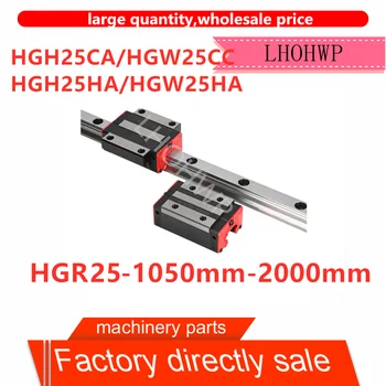 Rūpnīcas tiešā pārdošana, lineārie guide 1HGR25 lineārie guide-1050mm-2000mm+1 HGH25CA/1 HGW25CC/1HGH25HA/1HGW25HA slīdni, lai 3D printeri