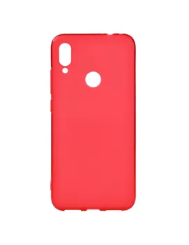 Sarkana gluda silikona gadījumā Xiaomi Redmi 7. Piezīme