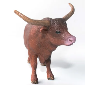 Schleich Saimniecību Dzīvi Dzīvnieki Attēls Plastmasas Rotaļlietu Texas Longhorn bull #13866 Jaunas