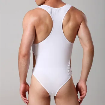 Sexy Undershirts Vīriešu Fitnesa acs Bodysuit Pārredzamu Struktūru Valkāt Vīriešu Apakšveļa Vīriešu Bodysuits Milzīgais Undershirts Sleepwear