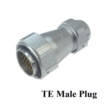 Sākotnējā WEIPU WY28 Savienotājs TE TB TI 2 3 4 7 8 9 10 12 16 17 20 24 26 Pin IP67 TE Fiksācijas TB Plaatic Šļūtenes TI Cable Male Plug