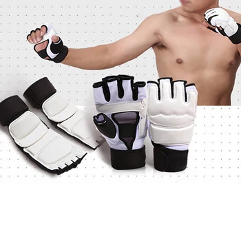 Taekwondo cimdi, Kāju, roku aizsargi frighting kluči, karatē, MMA boksa, muay thai melna balta Taekwondo rokas sargi rīku