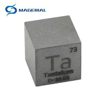 Tantala Ta Tīra Metāla 10mm Blīvums Cube 99.95% 3N5 par Elementu Periodisko tabulu Kolekcijas Reklāmas DIY Ķīmija Entuziastiem