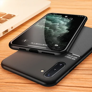 Ultra Plānas Mīksta TPU Case for Samsung Galaxy S11 S10 S8 S9 Piezīme 10 9 8 Plus S11e S10e Iebūvēts Magnēts Auto Plāksnes Tālruņa Aizmugurējo Vāciņu
