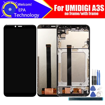 UMIDIGI A3S LCD+Touch Screen Digitizer Oriģināls Pārbaudīta LCD Ekrāna Stikla Panelis UMIDIGI A3S+tools+ Līmi