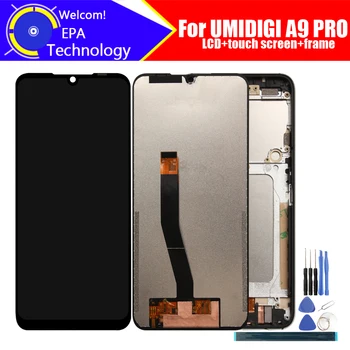 UMIDIGI A9 PRO LCD+Touch Screen Digitizer+Karkasa Montāža Oriģināls LCD+Touch Digitizer par UMIDIGI A9 PRO