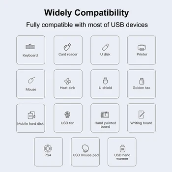 USB 3.0 HUB 4 7) Ostas Strāvas Adapteri Vairāku USB Sadalītājs ātrgaitas par Macbook Pro Air DATORU, Datoru Piederumi Adaptador USB Hab