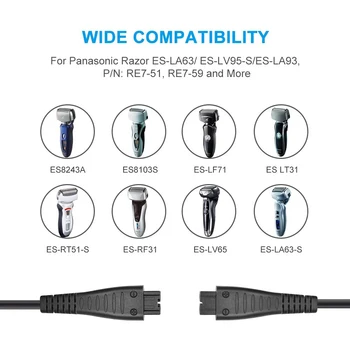 USB Lādētājs Panasonic RC1-80 RC1-8 ES-TSTFN ENS-RF31-ES-RF41-ES-SF21 ES-LT2A ES-ST25 ES-ST27 ES-ST29 Skuveklis Skuvekli Lādētāju