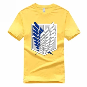 Uzbrukums Titan Logo Eiro Izmērs Kokvilnas T-krekls Vasaras Gadījuma O-veida Kakla T Vīriešiem Un Sievietēm GMT031
