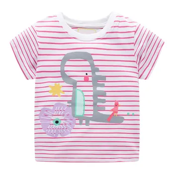 Vairumtirdzniecības Bērnu T-Krekli Bērnu, meiteņu Drēbes, topi meiteņu kokvilnas top karikatūra izdrukāt Īsām Piedurknēm Tees Bērnu apģērbi t-krekli