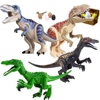 Viena Pārdošanai Celtniecības Bloki Dinozauru Liela Izmēra X-Tyrannosaurus Rex Ar Olām Lielā Mācīšanās Skaitļi Rotaļlietas, Dāvanu Bērniem KF822