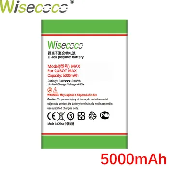 WISECOCO 5000mAh Max Akumulatora Cubot Max Mobilo Tālruni Noliktavā Augstas Kvalitātes +Izsekošanas Numuru