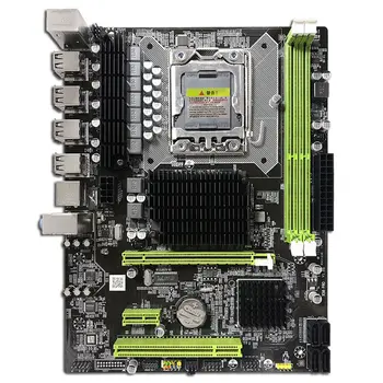 X58 PC Datora Desktop Mātesplatē LGA1366 CPU Interfeiss DDR3 MSATA V1.6 Mainboard Systemboard X5660 5670CPU