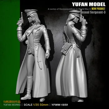 YuFan Modeli un buru sākotnējā 1/35 2. Pasaules Karavīru Sieviešu Amatpersona Sveķu karavīrs YFWW35-1859 KNL Hobijs