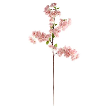 Yumai 100 cm, Sakura Zīda Mākslīgie Ziedi Ķiršu Ziediem Blīvās Filiāles Kāzu Fona Sienas Karājas Dekoru, Mākslīgās Ziedu