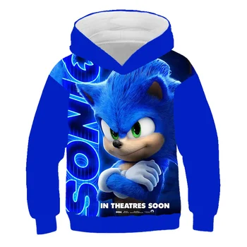 Ģimenes Drēbes Sonic Ezis pelēkā vārna Sonic Apģērbu, Bērnu Apģērbu, Plānas pelēkā vārna sporta Krekls Zēniem Kostīms Meitenēm Krekli