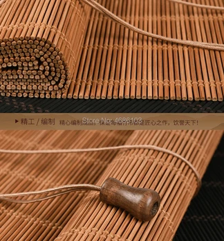 Ķīnas Zen Bambusa rullo žalūzijas, logu rullo žalūzijas, blackout rullo žalūzijas, iespiests slēdža aizkaru vintage lievenis