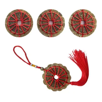 Ķīniešu Feng Shui Monētas Karājas Apdare Laimīgo Rotu Bagātību Un Panākumus, Mājas Birojam Auto Feng Shui Elements