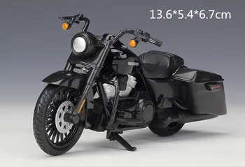 1:18 Road King Special / KAWASAKI NINJA H2 R Black Lējumiem Sakausējuma Motocikla Modeli Rotaļlieta Bērniem Dzimšanas dienas Dāvanu Rotaļlietu Kolekcija