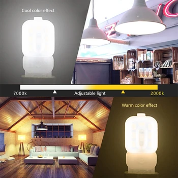 10 G9 LED lampas, 5W, Bombubilla LED spuldzes G9 auksti balta 6000K AC 230V 400Lm aizvieto 40W halogēna lampas Nav aptumšojami 360 ° gaismas angl