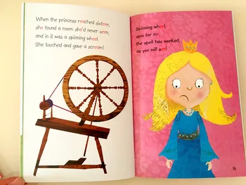 10 Gab./Komplekts Lasījumā ar Phonics Pasaka angļu Bilžu Grāmata Little Red Riding Hood Agrīnās Izglītības Grāmatas
