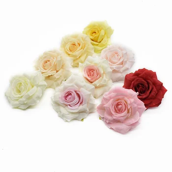 100 gabali vairumtirdzniecības rozes vadītājs kāzu dekoratīvie ziedi sienas Mākslīgie ziedi mājas dekori kāzu aksesuāri likvidēšana