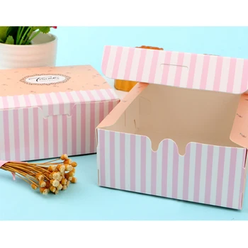 10pcs Pink Moon Cake Box Portatīvo Cube Iepakojuma Sīkfailus, Kastes, Kāzu Favor Kastes Karameļu Kūka